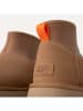 UGG Skórzane botki "Classic Mini Dipper" w kolorze jasnobrązowym