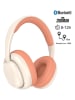 SWEET ACCESS Bluetooth-On-Ear-Kopfhörer in Creme/ Orange