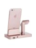 SWEET ACCESS Ladestation für 2 und 1 iPhone und Apple Watch in Rosa