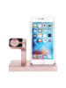 SWEET ACCESS Ladestation für 2 und 1 iPhone und Apple Watch in Rosa