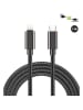 SmartCase USB-C-Lightning-Kabel in Schwarz - (L)1 m