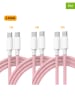 SmartCase 3er-Set: USB-C Kabel in Rosa