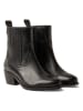 Lazamani Leder-Stiefeletten in Schwarz