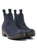 Lazamani Leren chelseaboots donkerblauw