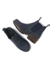 Lazamani Leder-Chelsea-Boots in Dunkelblau