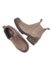Lazamani Leren boots taupe