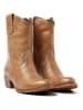 Lazamani Leder-Stiefeletten in Hellbraun