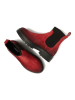 Lazamani Leder-Chelsea-Boots in Rot