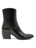 Lazamani Leder-Stiefeletten in Schwarz