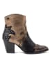 Lazamani Leder-Stiefeletten in Gold