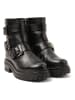Lazamani Leder-Boots in Schwarz
