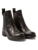 Lazamani Leder-Chelsea-Boots in Schwarz