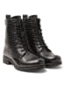 Lazamani Leren boots zwart