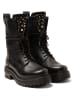 Lazamani Leder-Boots in Schwarz