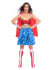 amscan 4tlg. Kostüm "Wonderwoman Classic" in Rot/ Blau