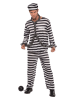 amscan 3tlg. Kostüm "Gefangener" in Schwarz/ Weiß