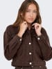 ONLY Hemdjacke in Dunkelbraun/ Schwarz