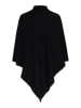 Pieces Poncho "Fortuna" in Schwarz