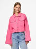 Pieces Jeansjacke "Vala" in Pink