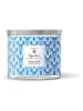 Woodbridge Duftkerze "White Linen & Sea Salt" in Weiß/ Blau - 410g