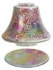 Woodbridge Kerzen-Lampenschirm "Rainbow Crackle" in Bunt - (H)16 x Ø 16 cm