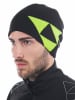 Fischer Czapka beanie w kolorze czarno-jaskrawozielonym
