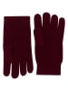 Perfect Cashmere Kaschmir-Fingerhandschuhe "Hailey" in Bordeaux