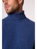 Perfect Cashmere Kaschmir-Rollkragenpullover "Marius" in Blau