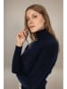 Perfect Cashmere Kasjmieren coltrui "Elly" donkerblauw
