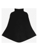 Perfect Cashmere Kaszmirowe ponczo "Gache" w kolorze czarnym