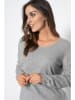Perfect Cashmere Kaschmir-Pullover "Lindsay" in Grau