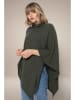 Perfect Cashmere Kaschmir-Poncho "Tamara" in Khaki