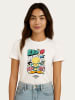 WOOOP Shirt "Loneley tunes Tweety 80th Bad" in Weiß