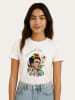 WOOOP Shirt "Frida Kahlo Flowers" wit