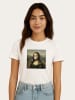 WOOOP Shirt "Mona Lisa Bubble" in Weiß