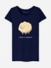 WOOOP Shirt "Haircut Sheep" donkerblauw
