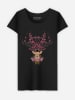 WOOOP Shirt "Spring Deer" zwart