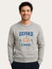 WOOOP Sweatshirt "Oxford Universite Running" in Grau