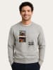 WOOOP Sweatshirt "Skateboard! Magazine Photo" in Grau