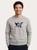 WOOOP Sweatshirt "Banksy Angel Hearts" in Grau