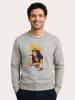 WOOOP Sweatshirt "Pulp Fiction Vintage Mia Wallace" in Grau