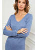 So Cachemire Strickkleid "Abalone" in Blau