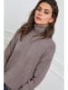 Joséfine Rollkragenpullover "Elona" in Taupe