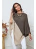 So Cachemire Poncho "Kordeva" in Beige/ Taupe