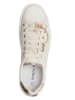 Patrizia Pepe Leder-Sneakers in Creme/ Gold