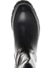 Patrizia Pepe Leder-Stiefel in Schwarz