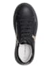 Patrizia Pepe Leder-Sneakers in Schwarz