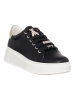 Patrizia Pepe Leder-Sneakers in Schwarz/ Gold
