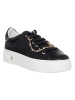 Patrizia Pepe Leder-Sneakers in Schwarz