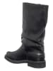 Patrizia Pepe Leder-Stiefel in Schwarz